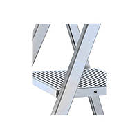 Драбина алюмінієва Міткас ALD3-125, одностороння, 3 ступені, 125 кг, 1.21 м, фото 4