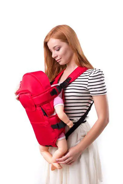 Кенгуру рюкзак переноска для новонароджених дітей від 3 місяців до 16 кг Умка №8 червона