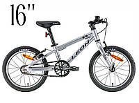 Детский велосипед серый с черным для мальчиков 16 дюймов, стильные велосипеды для детей от 4 лет