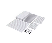 Стелаж Бюджет ОС 1800х900х600 Місяць, 150 кг/полка, 5 полиць, металева полиця, оцинкований, металевий, фото 3