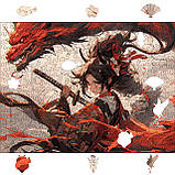 Середній Дерев'яний Пазл Woods Story Аніме (Дівчина в червоному) L, фото 2