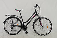 Велосипед Crosser City Life Lady 28 (18) черно-красный