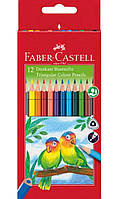 Олівці кольорові FABER-CASTELL тригранні 12 кольорів