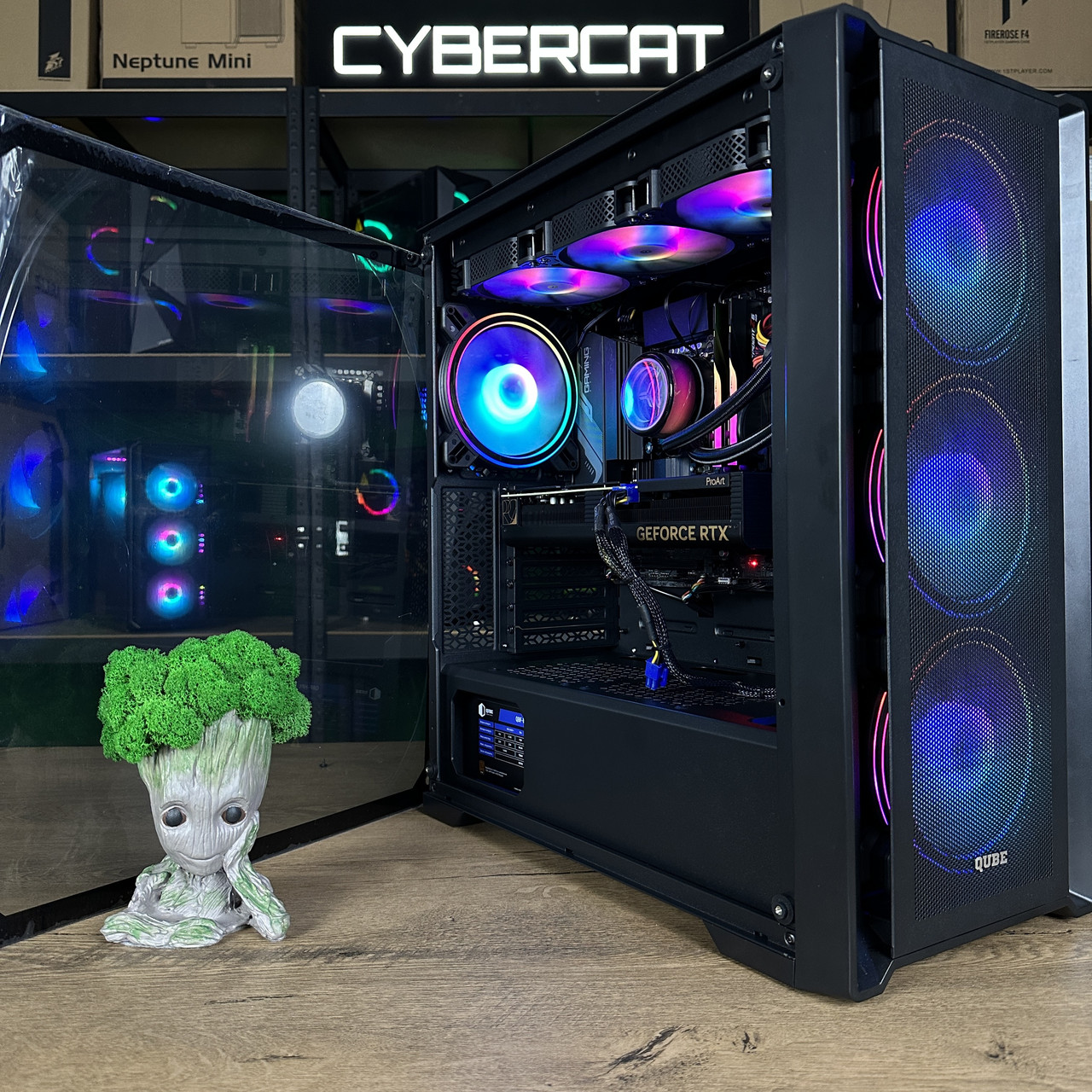 Dainax! RTX 4070Ti SUPER 16Gb NEW | Core i7-14700KF | DDR5 | Гарантія 3 Роки! Ігровий комп'ютер ПК від CyberCat