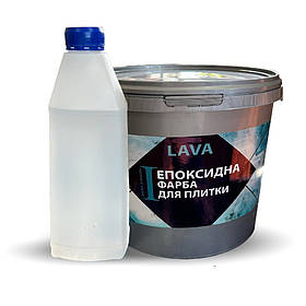 Епоксидна фарба для плитки Lava™ 1кг Графіт bobi