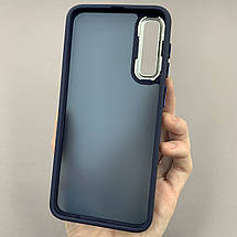 Чохол для Samsung Galaxy A50s матовий з глянцем чохол на телефон самсунг а50с темно-синій q6y, фото 2