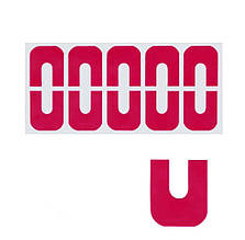 U-подібні силіконові захисні наклейки для кутикули та бічних валиків від лаку Рожевий
