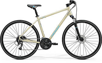 Велосипед Merida CROSSWAY 40, S(47) SILK CHAMPAGNE(BLUE), S (150-165 см)