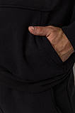Спорт костюм чоловічий на флісі, колір чорний, 190R235, фото 5