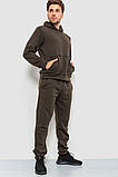 Спорт костюм чоловічий на флісі, колір хакі, 190R235, фото 3