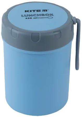 Ланч бокс пласт. "Kite" 450мл,блакитний №K23-187-2(60), фото 1