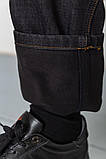 Джинси чоловічі на флісі, колір темно-сірий, 129R1032, фото 6