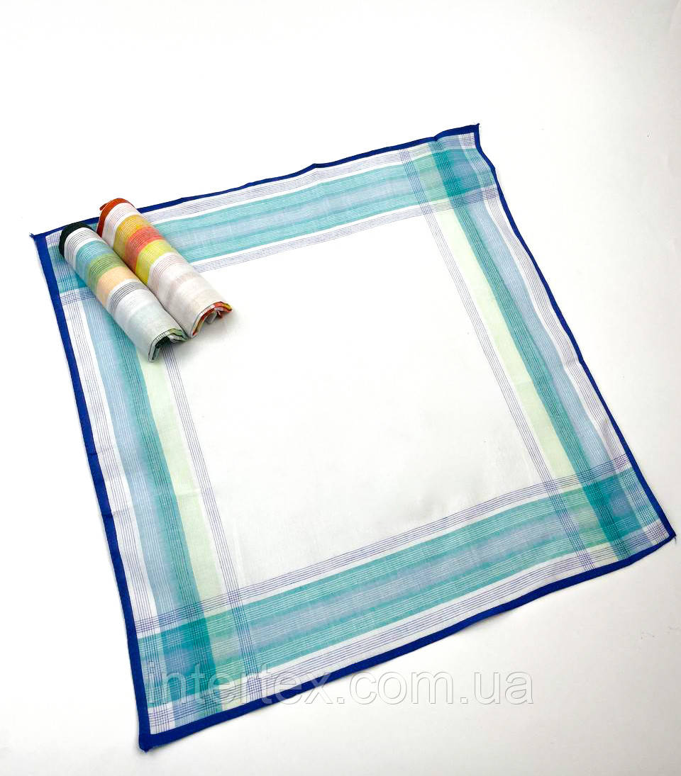 Чоловічий носовичок у коробці (сатин) 3 шт., фото 1