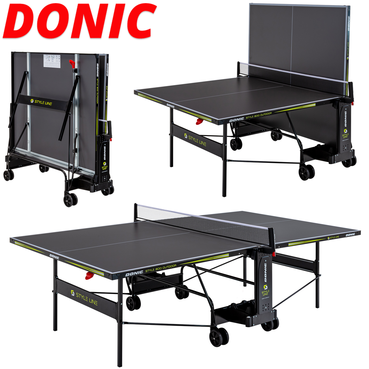 Тенісний стіл Donic Outdoor Style 800/Антрацит Настільний теніс