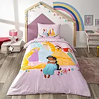 Постельное белье TAC Disney 160×220 см Princesses Rainbow