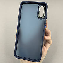 Чохол для Xiaomi Redmi 9A матовий з глянцем чохол на телефон сяомі редмі 9а темно-синій q6y, фото 3