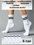 Набір шкарпеток Лео Теніс Sport Cotton 40-42 6 пар Білий, фото 3