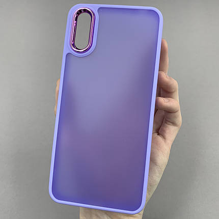 Чохол для Xiaomi Redmi 9A матовий з глянцем чохол на телефон сяомі редмі 9а бузковий q6y, фото 1