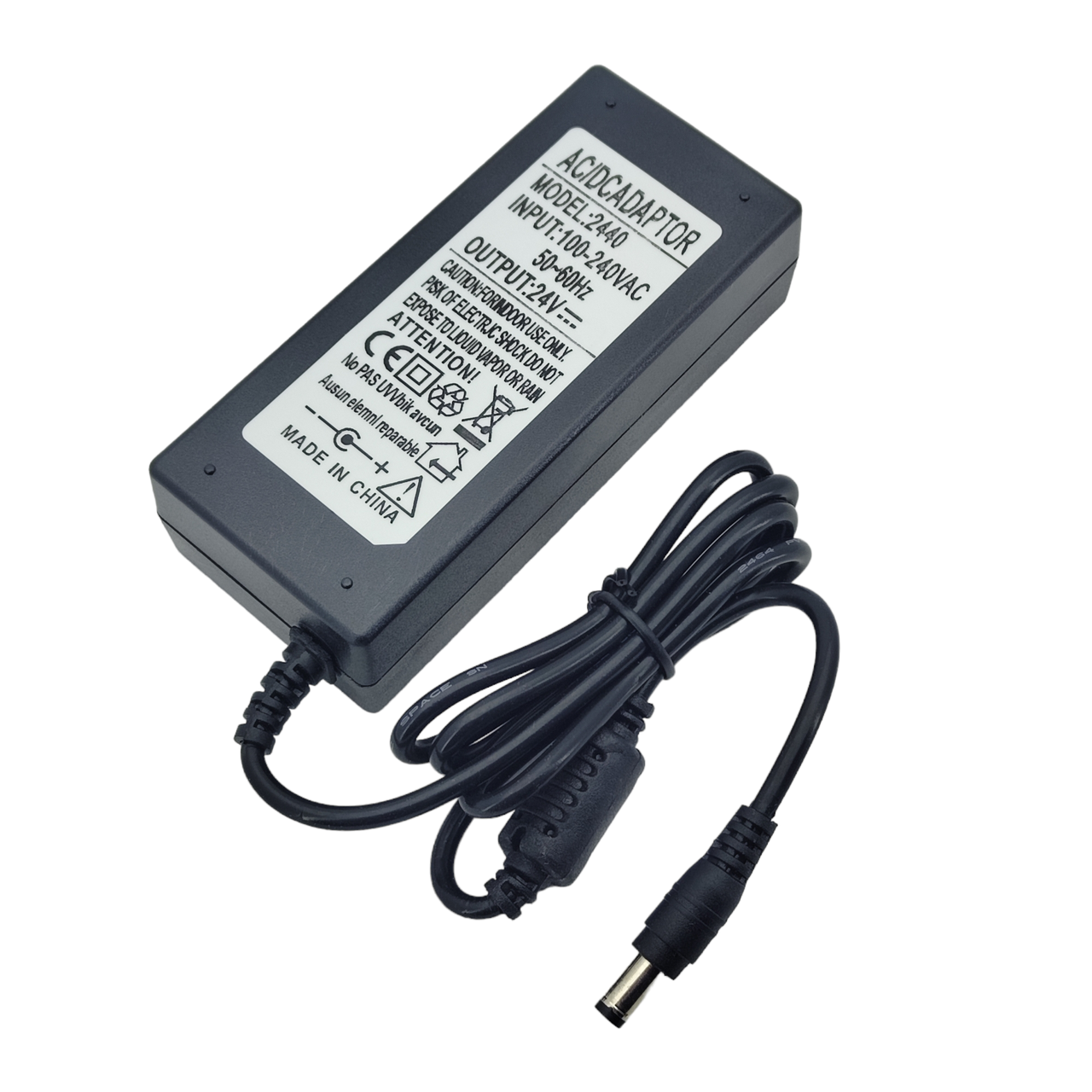 Блок живлення 24 V 2 A 48 W штекер 5.5/2.5 без мережевого кабелю