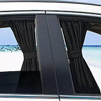 Солнцезащитные шторки Sigma на боковые стекла M / высота 42-47 см / ширина 60 см / двухсторонние Черные 2 шт