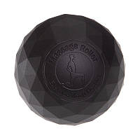 Мячик массажер резиновый массажный кинезиологический d-6 см FI-3809: Gsport Черный