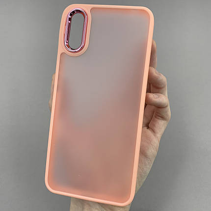 Чохол для Xiaomi Redmi 9A матовий з глянцем чохол на телефон сяомі редмі 9а персиковий q6y, фото 1