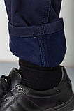 Штани чоловічі на флісі, колір синій, 129R2077-1, фото 6