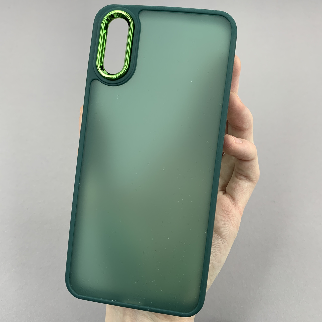 Чохол для Xiaomi Redmi 9A матовий з глянцем чохол на телефон сяомі редмі 9а темно-зелений q6y