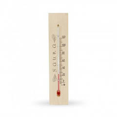 Термометр для бани вик.12  р.250*50мм Матеріал - дерево, Saunapro