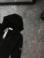 ZIP HOODIE STONE ISLAND BLACK