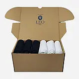 Набір шкарпеток Лео Теніс Sport Cotton 44-46 6 пар Чорний/Білий, фото 7