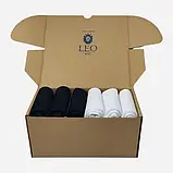 Набір шкарпеток Лео Теніс Sport Cotton 44-46 6 пар Чорний/Білий, фото 8
