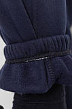 Спорт штани чоловічі карго на флісі, колір темно-синій, 241R0651, фото 6