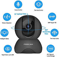 Камера спостереження внутрішня Foscam 5MP з Wi-Fi