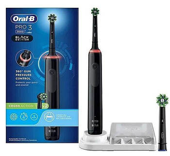Електрична  зубна щітка  Braun Oral-B Pro3 3400N Cross Action Black