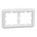 MERTEN D-Atique Рамка 2-постова білий лотос MTN4020-4735, фото 2