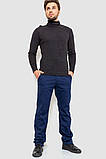 Штани чоловічі на флісі, колір синій, 129R2003-1, фото 2