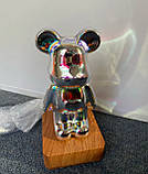 Світильник ведмедик нічник феєрверки. 3д маус на 8 кольорів, фото 9