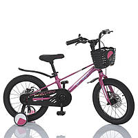 Велосипед двухколесный детский 16 дюймов (магниевая рама, сборка 85%) Profi Flash MB 1683-3 Розовый