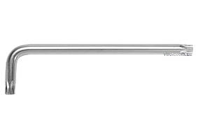 (DW) Ключ TORX SECURITY (з центр. отвором) YATO Г-подібний 2-сторонній, Cr-V, Т50, 32 х 152 мм (DW)