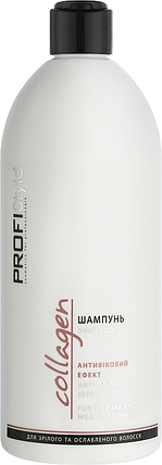 Шампунь для волосся антивіковий ефект Profistyle Collagen 500 мл, фото 1