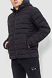 Куртка чоловіча демісезонна з капюшоном, колір чорний, 234R88984, фото 3