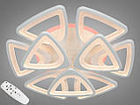 Світлодіодна люстра з діммером і LED підсвічуванням, 165W, фото 5
