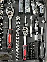 Набір інструментів автомобільний 172 предметів із тріскачкою в пластиковому кейсі, фото 5