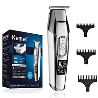 Тример для стрижки волосся та бороди професійний окантувальна машинка Kemei KM-5027