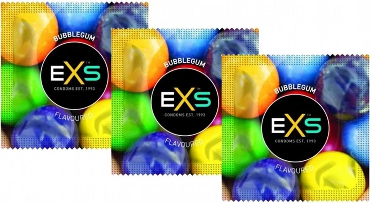 Презервативи EXS Bubblegum зі смаком та запахом жуйки 3 шт