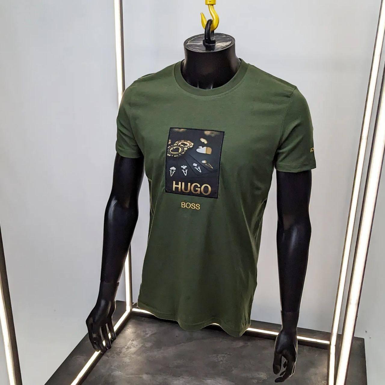 Чоловіча футболка HUGO Boss CK7211 хакі S, XL