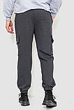 Спортивні штани чоловічі двонитка, колір темно-сірий, 241R0651-1, фото 4