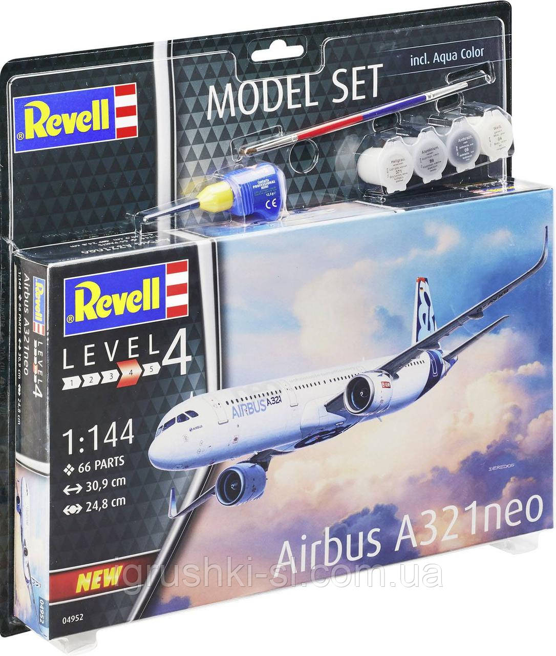 Збірна модель (1:144) Літак Airbus A321 Neo (Подарунковий набір)