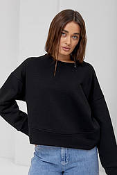 Жіночий однотонний світшот оверсайз із манжетами